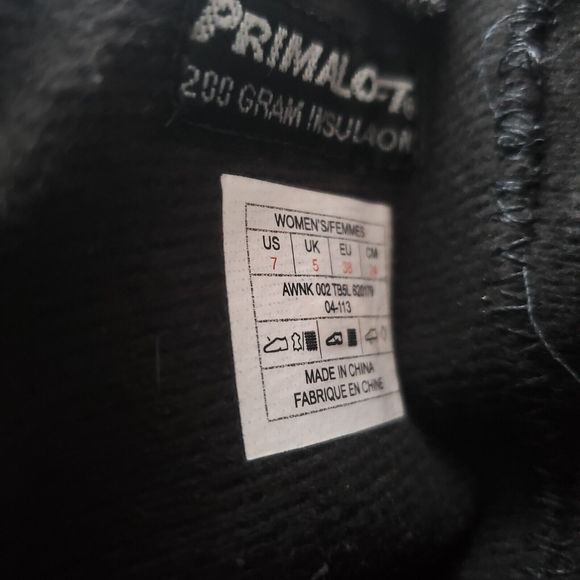 The North Face Josie II Black Suede Faux Fur Tall Boots Women’s 7 Primaloft 200 - Picture 14 of 14